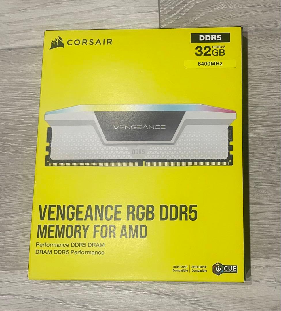 メモリー CORSAIR VENGEANCE RGB DDR5 32GB 6400MHz