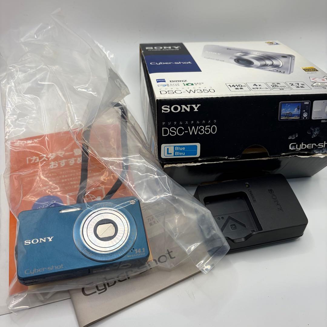 動作品 Sony Cyber-shot DSC-W350 デジカメ 箱付き