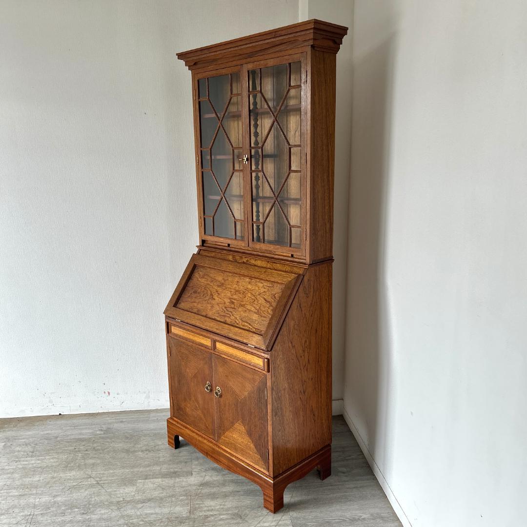 イギリス アンティーク家具 ビューローブックケース　机 1950年頃 023B