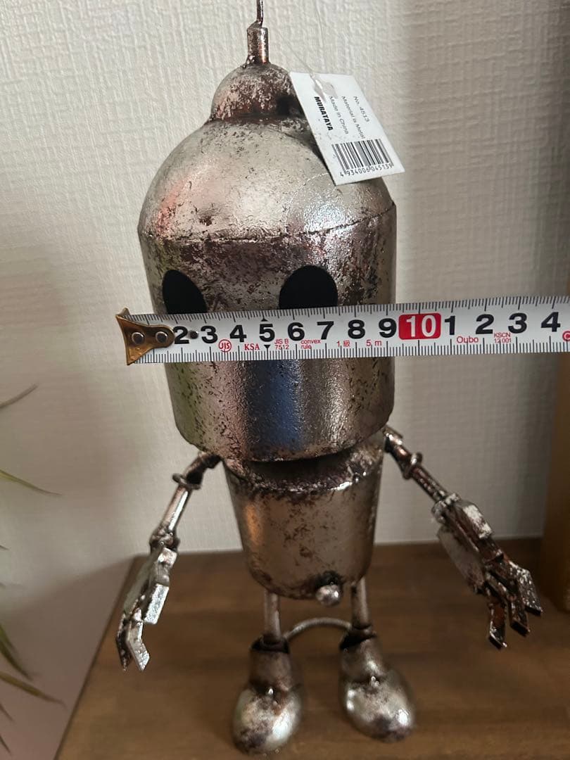 金属製ロボット型オブジェ 約30cm頭が揺れます。❣️ショートタイムセール