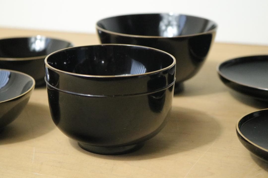 希少 明治時代 輪島塗 金縁 宗和膳 漆器 木製 四方膳 茶道具 古美術 時代物