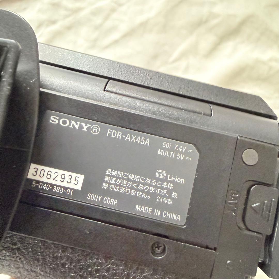 2024年製　SONY 4K ビデオカメラ FDR-AX45A 本体
