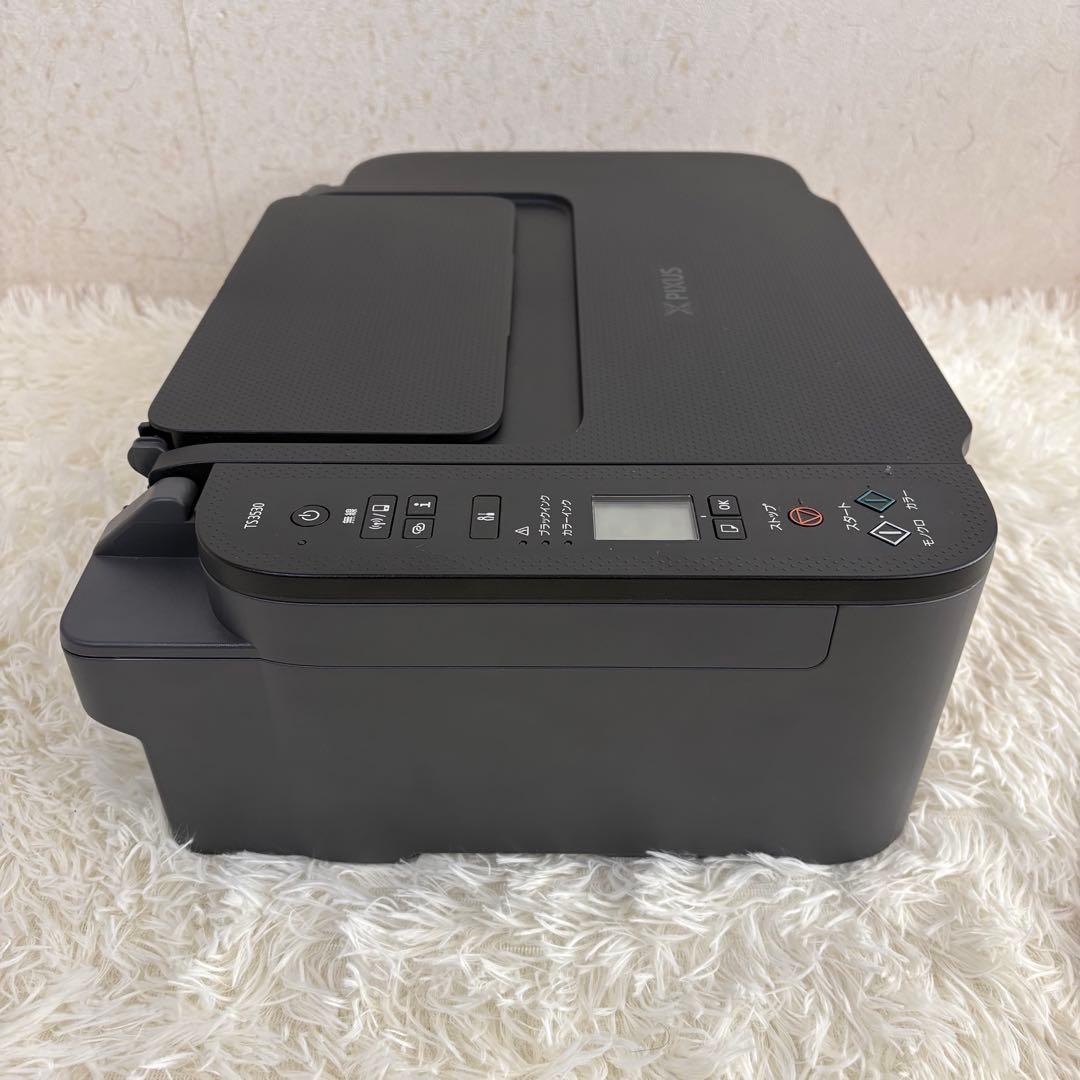 美品✨ Canon PIXUS TS3530 ブラック 純正インク付き 説明書
