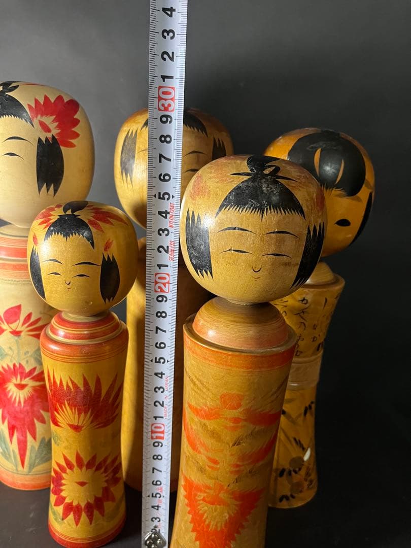 伝統こけし 民芸品 日本人形 Kokeshi Doll 1２個 伝統こけし
