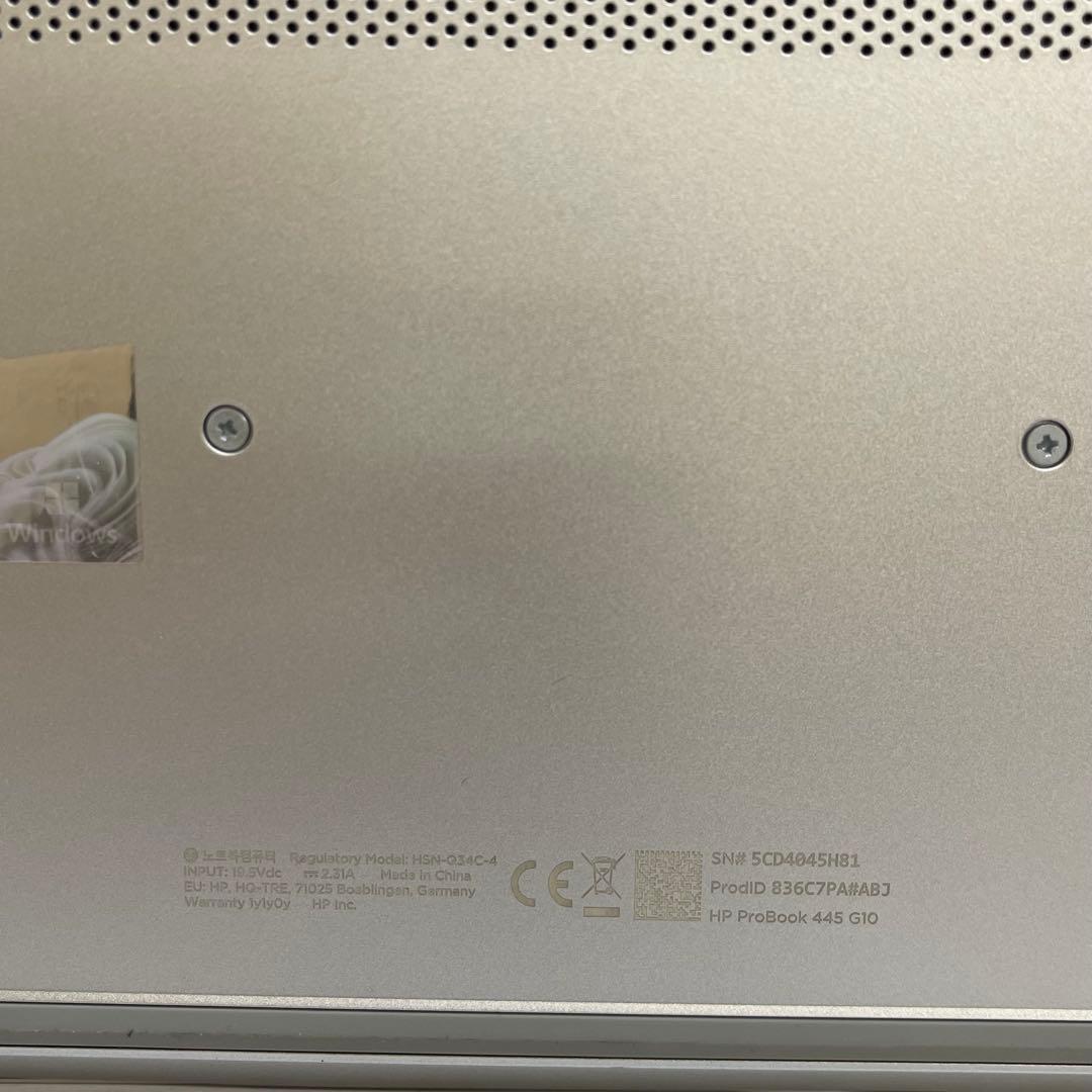 HP ProBook 445 G10 AMD Ryzen5 16GB 14インチ