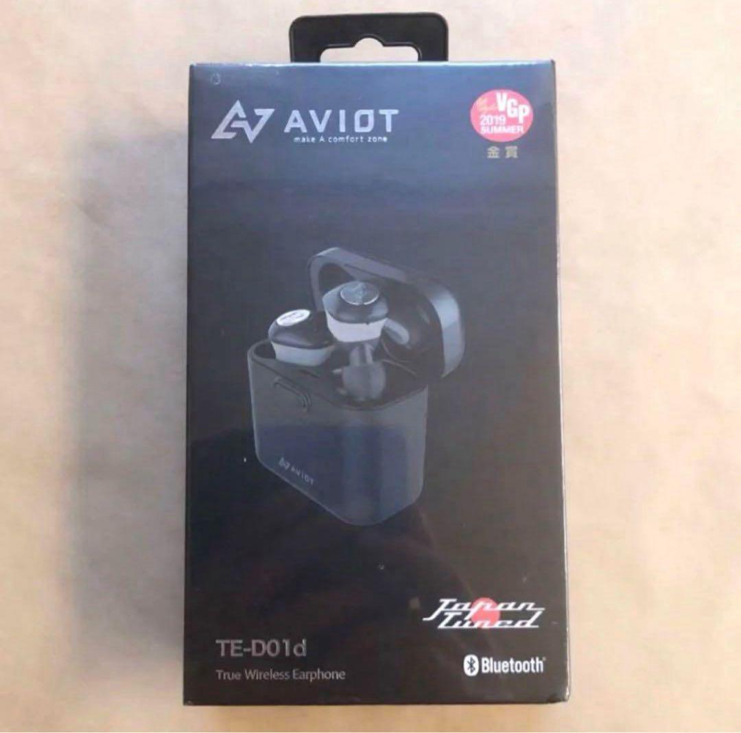 【aviot】ワイヤレスイヤフォン TE-D01D ブラック 新品・未開封