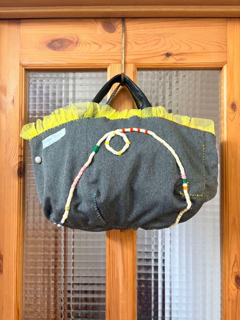 ビーズ装飾フリル付きトートバッグ♡Randers Tanker