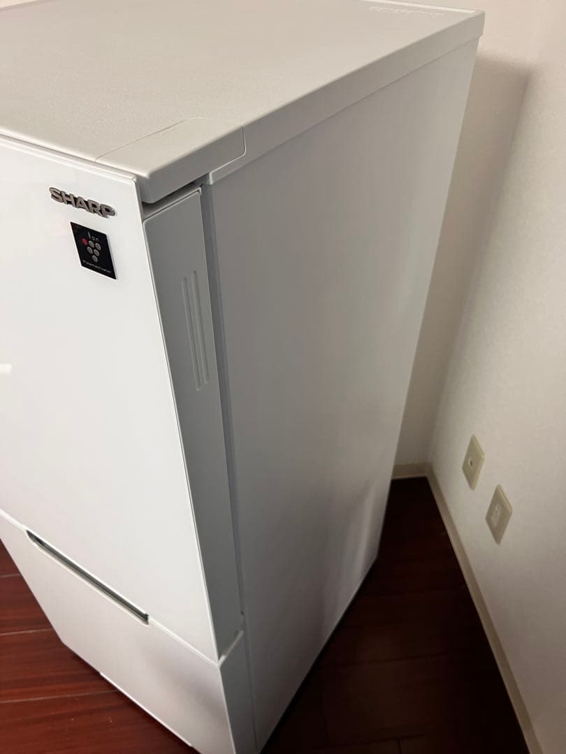 SHARP 2ドア冷蔵庫 SJ-GD15H-W シャープ 冷凍庫 家電
