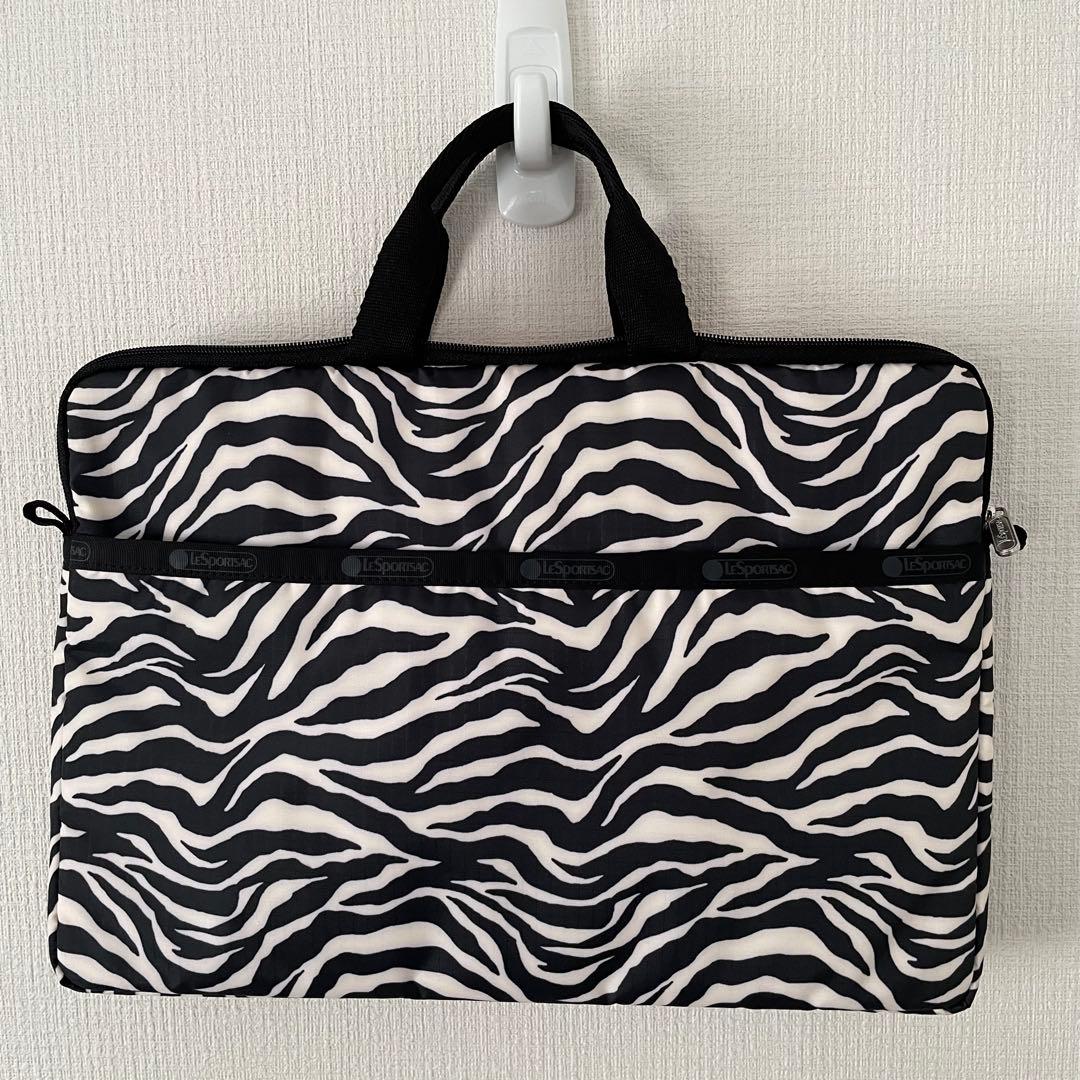 美品★Lesportsac レスポートサック PCケース ショルダーストラップ付