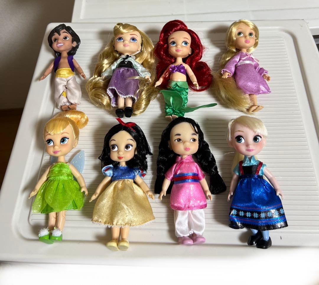 ディズニー、アニメータードール（ミニ）モアナ、オーロラ姫（15体セット）新品