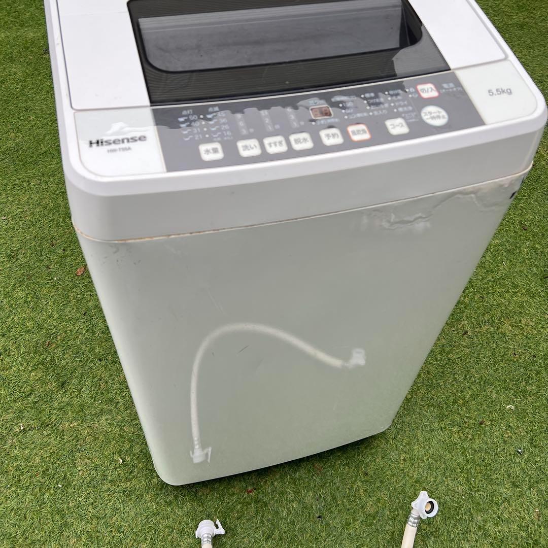 【横浜市内配達】ハイセンス 簡易乾燥機能付 洗濯機 5.5kg HW-T55A