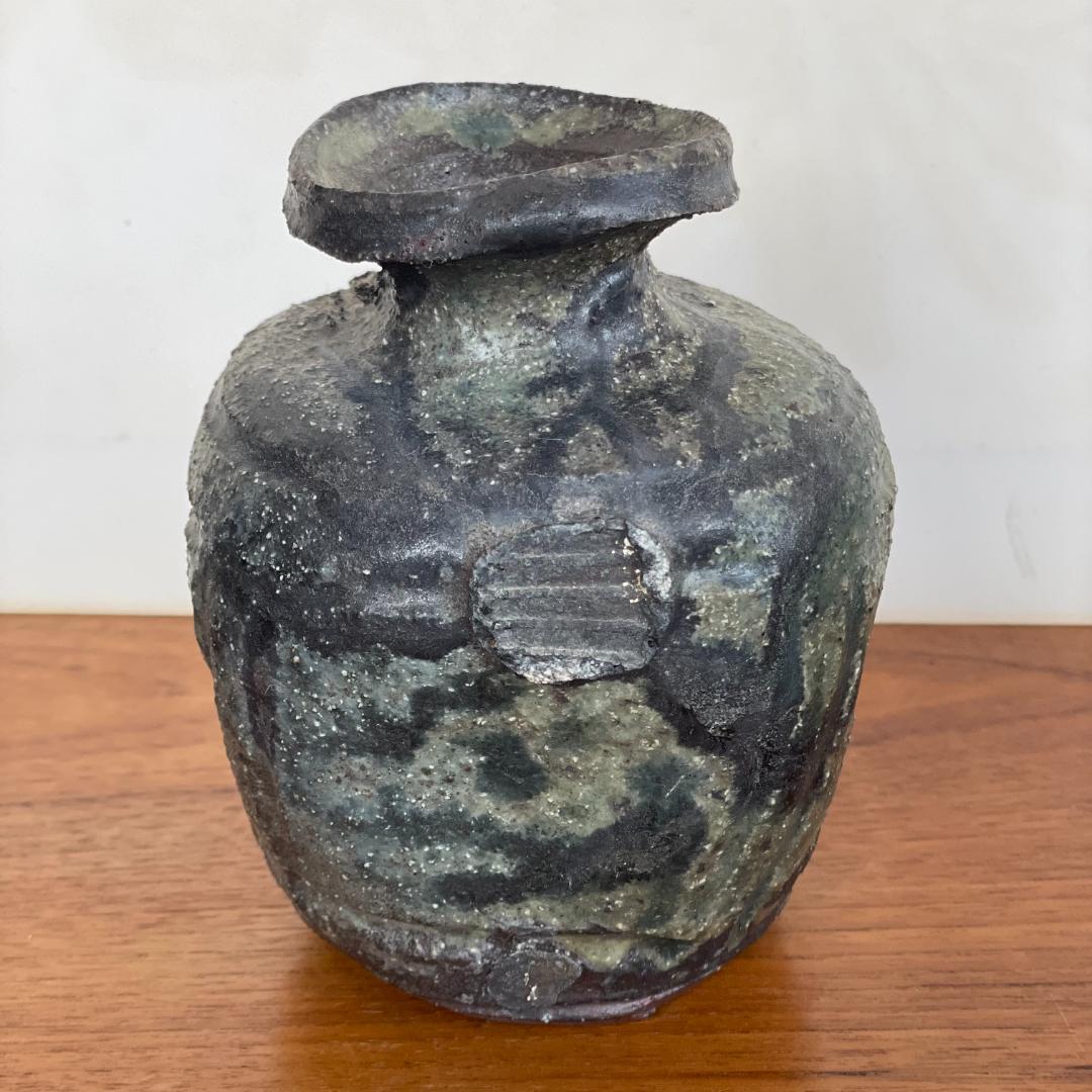 壺 壷 つぼ 花瓶 花器 花入 作家 作品 銘有 名あり ゴツゴツ 土 味わい