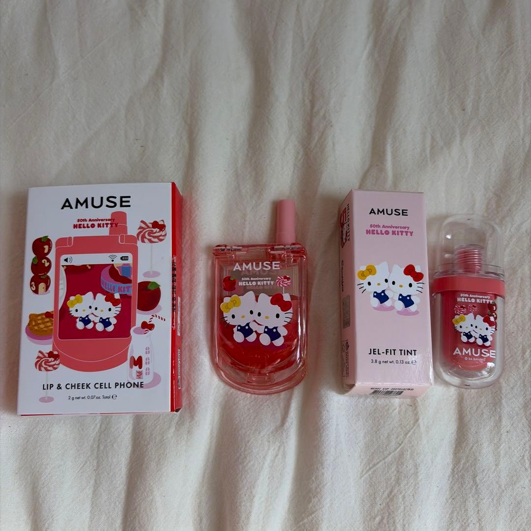新品 AMUSE × HELLO KITTY WARMSET 日焼けキティ