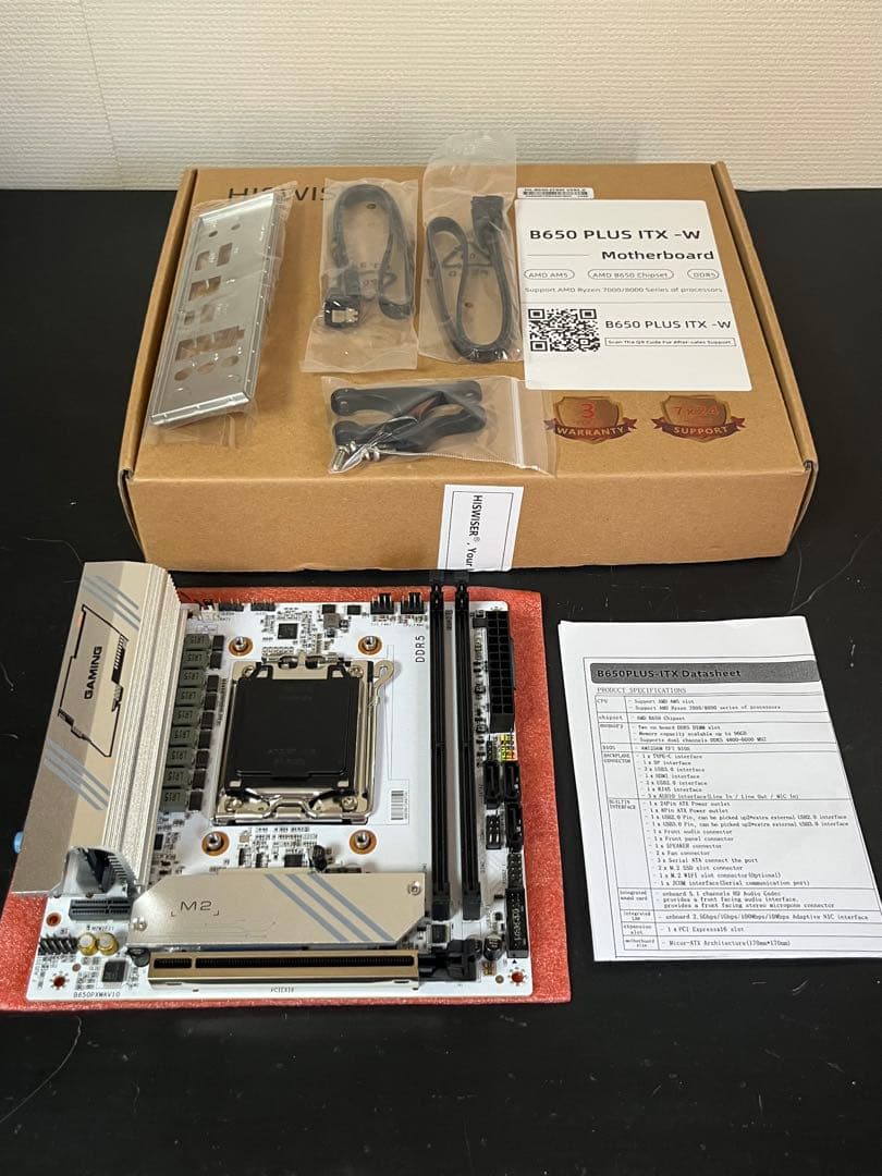 HISWISER B650 PLUS ITX-W AM5 動確済