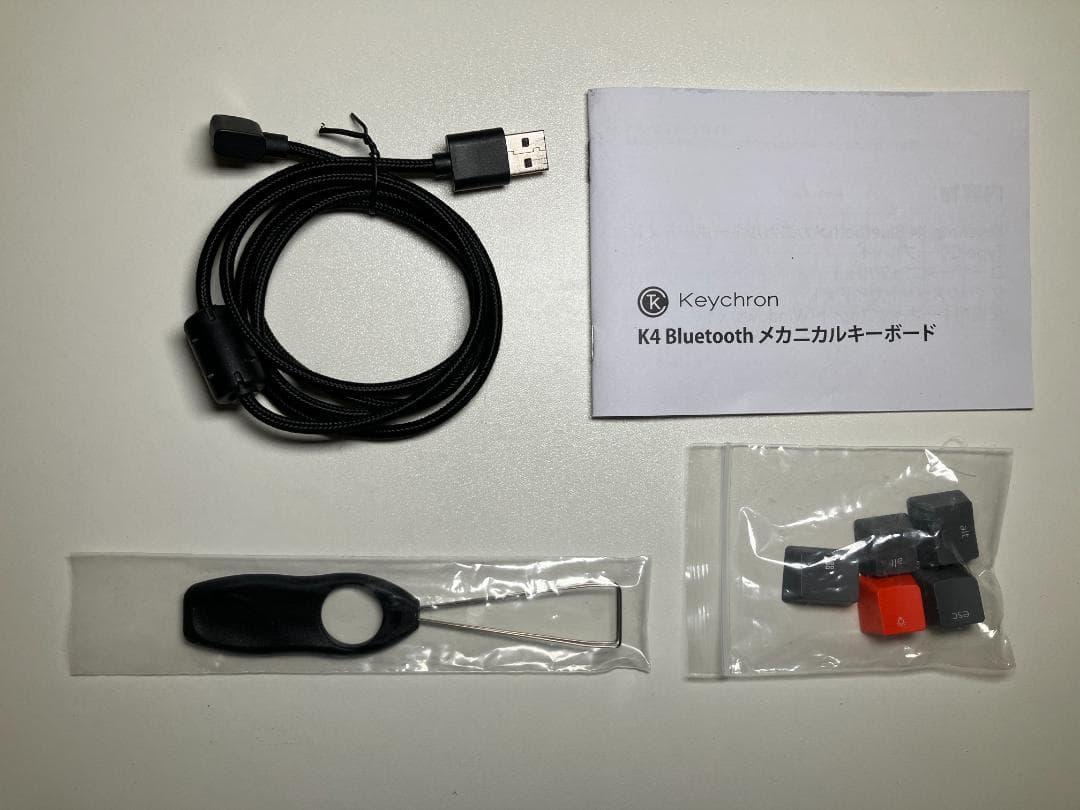 Keychron K4 V2 赤軸 US配列 100キー 無線/有線 RGB対応