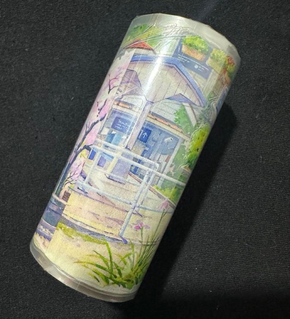 【9625】海外5m巻　PETカッティングマスキングテープ桜　鉄道　列車　装飾系