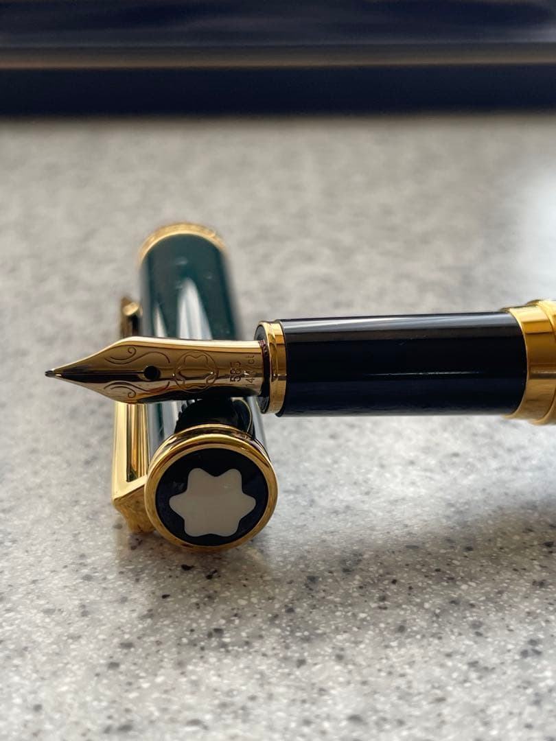 【極美品】モンブラン 万年筆 ノブレス・オブリージュ グリーン 14K