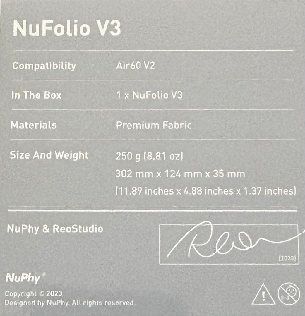 NuPhy Air60 v2 cowberry Black・ケースセット
