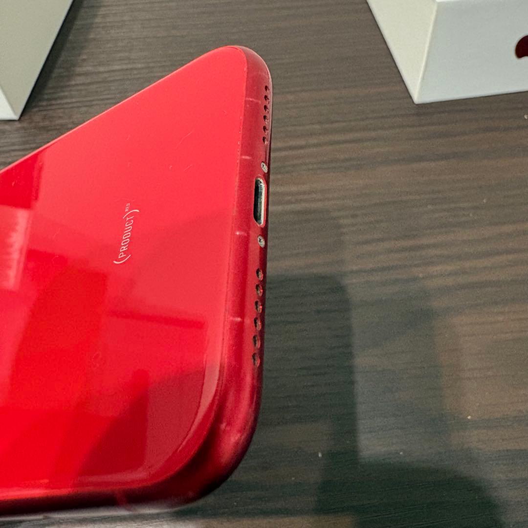 iPhone 11 128GB レッド　箱あり　液晶ヒビあり