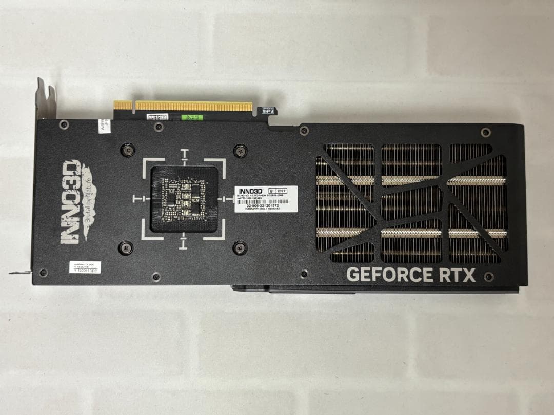 【動作品・訳あり】INNO3D RTX 4070 Ti 12GB