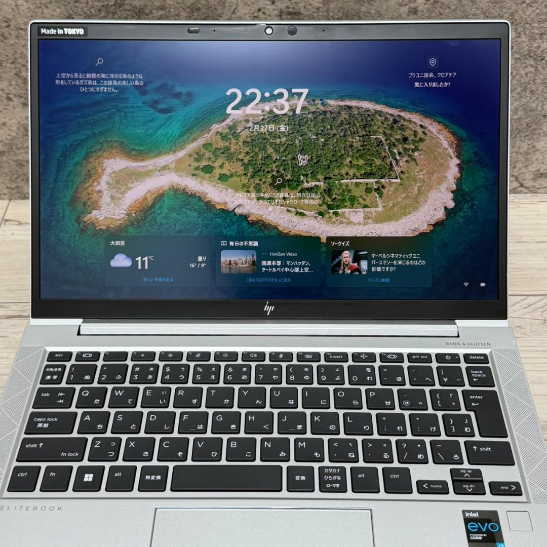高性能PC/第11世代/HP/i7/メモリ16GB/SSD512GB/830G8