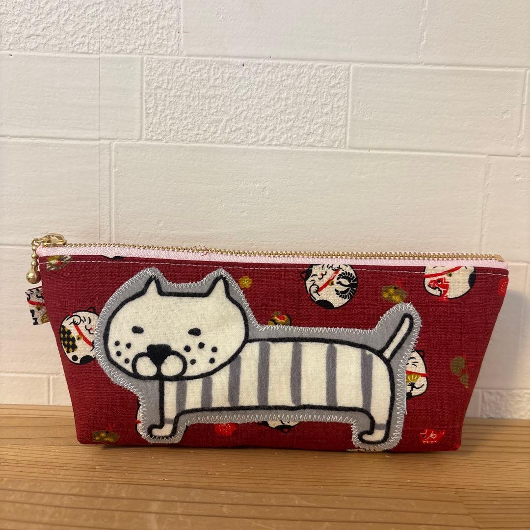 感謝価格　SALE ユキエモン　16cmファスナーポーチ　人気　ハンドメイド