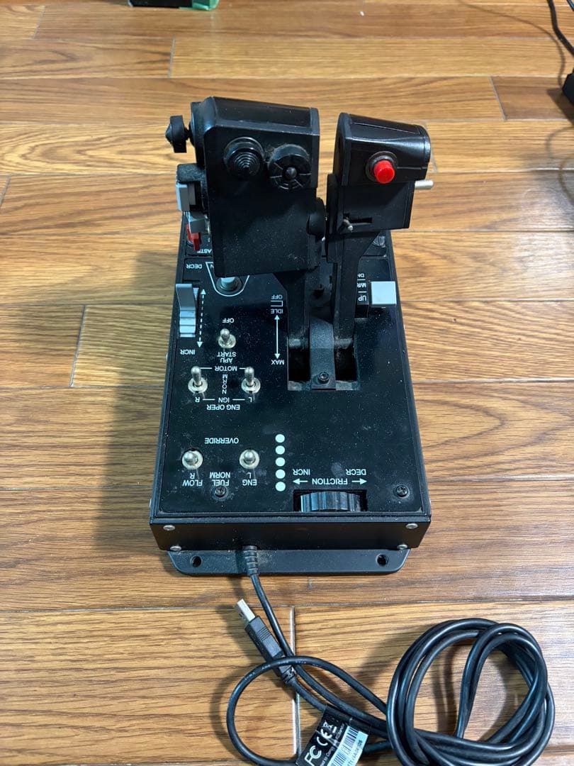 値下げTHRUSTMASTER HOTAS WARTHOG ラダーペダル 設定書