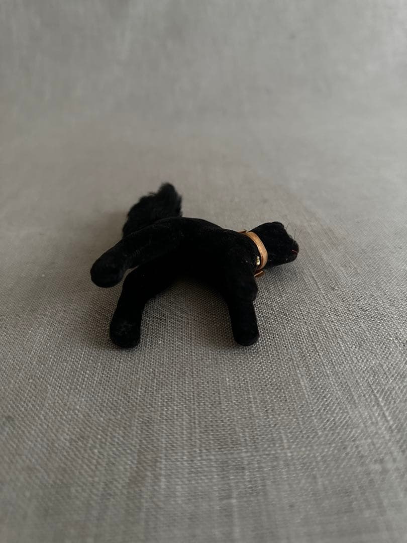 【最小】ヴィンテージ　ブラックキャット　トムキャット　シャウタイフ　置物　ドイツ