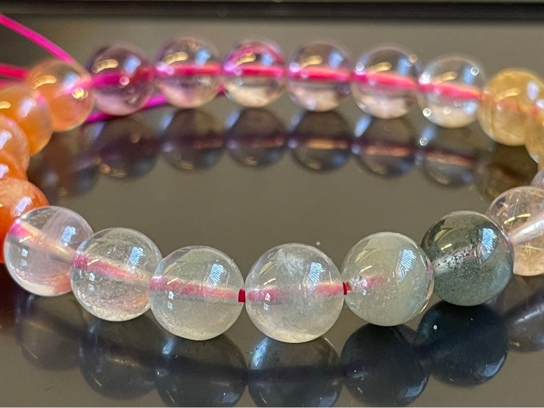 【匿名配送】ルチル スーパーセブン グリーンガーデン ラビット ブレスレット