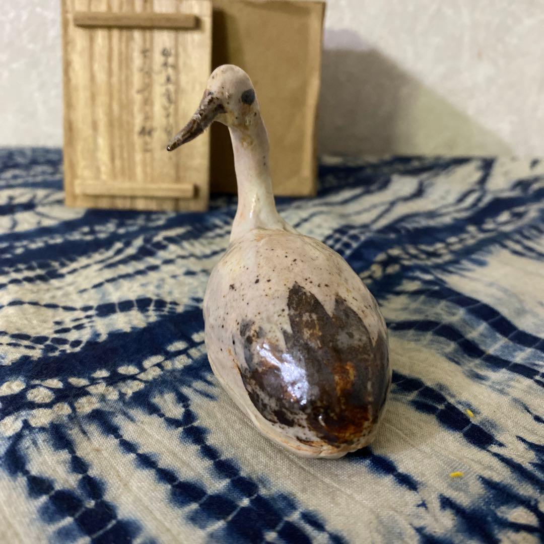 献上品？　時代　鶴　香合　茶道具
