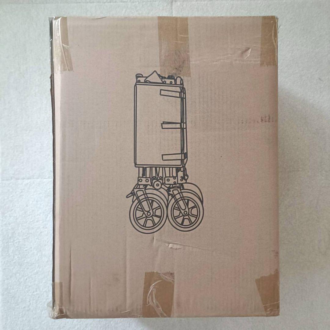 新品　アウトドアワゴン大容量210L／耐荷重200kg　取り外し　黒