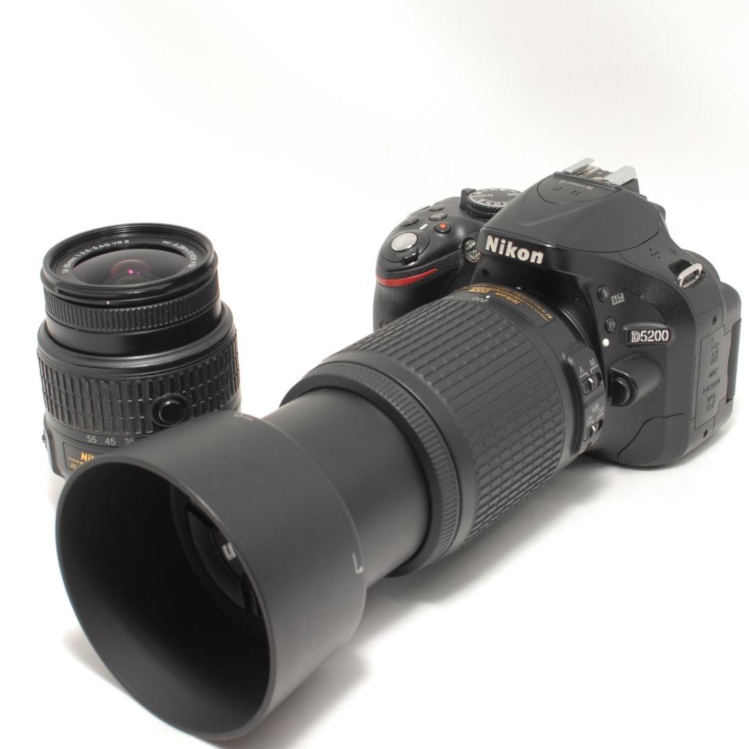 ☘️美品✨望遠ダブルレンズキット☘️スマホ転送 Nikon D5200