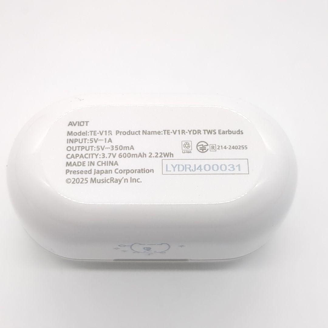 美品 AVIOT 豊崎愛生 ワイヤレスイヤホン TE-V1R-YDR