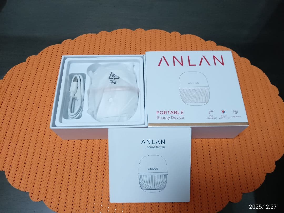 ANLAN ミニRF美顔器 ポケット美容 rf ems 美顔器 1台9役　新品