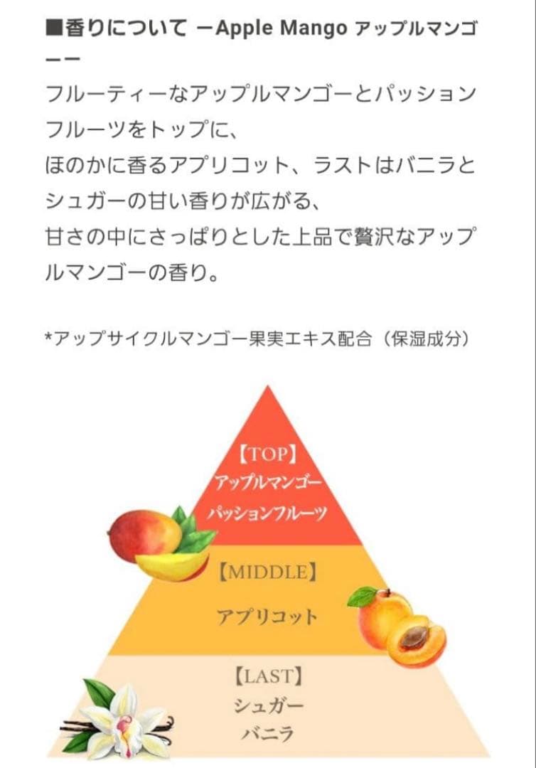 【新品未使用】FERNANDA アップルマンゴー オードパルファム ボディミスト