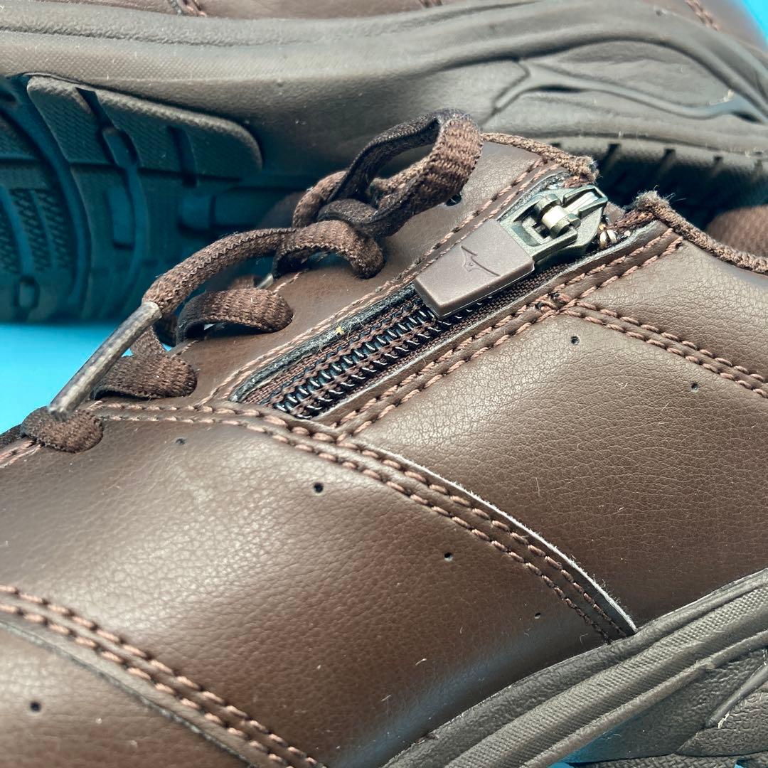 【未使用級】mizuno ミズノ ウォーキングシューズ 24.5cm 茶
