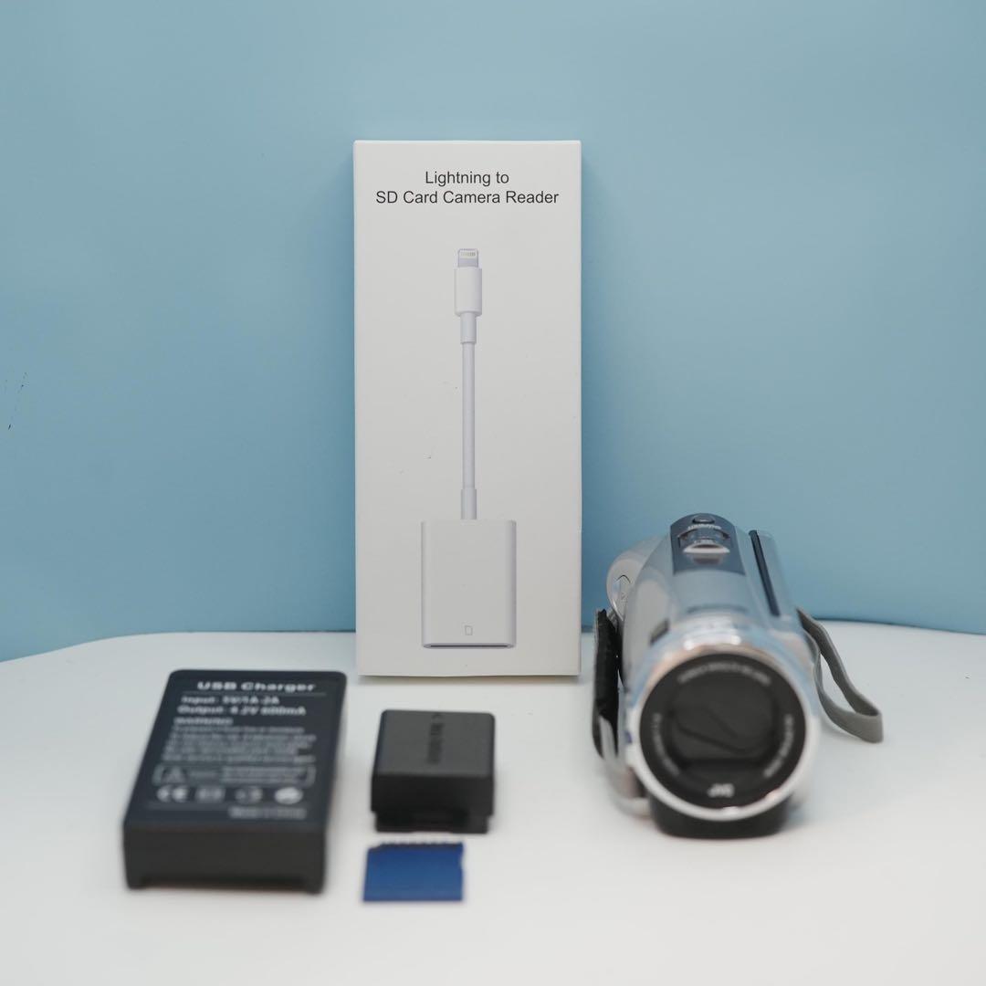 JVC GZ-E290-S ビデオカメラ フルセット 美品 a3721
