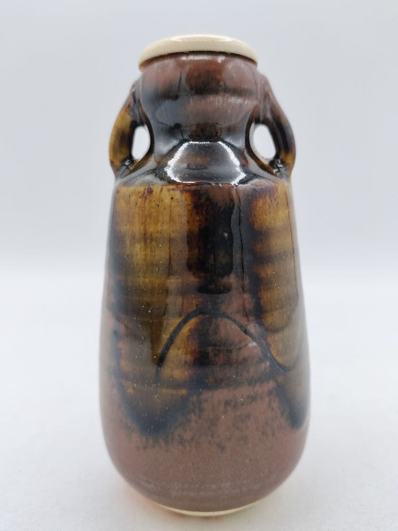d089【新品・未使用】濃茶入 模不聞猿 笹田有祥 有栖川龍紋 木箱 茶道具