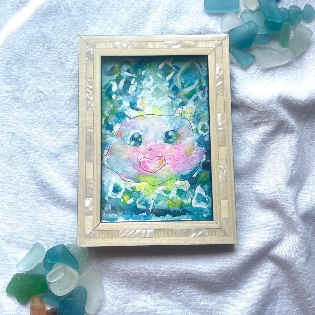 深呼吸をして。大丈夫だよ/原画イラスト　メンダコ