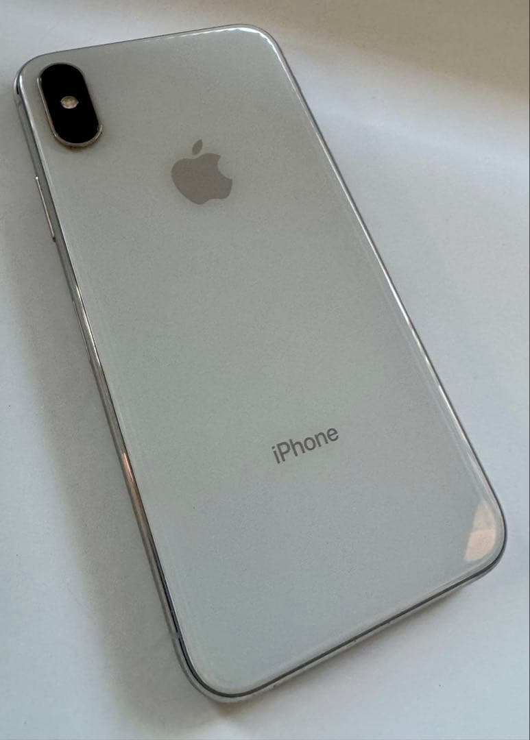 iPhone X 256GB SIMフリー 付属品あり　画面ヒビあり