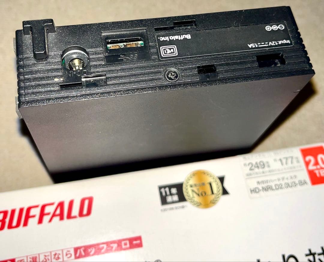 ま*ん様 BUFFALO HD-NRLD2.0U3-BA 2TB 外付けハードデ