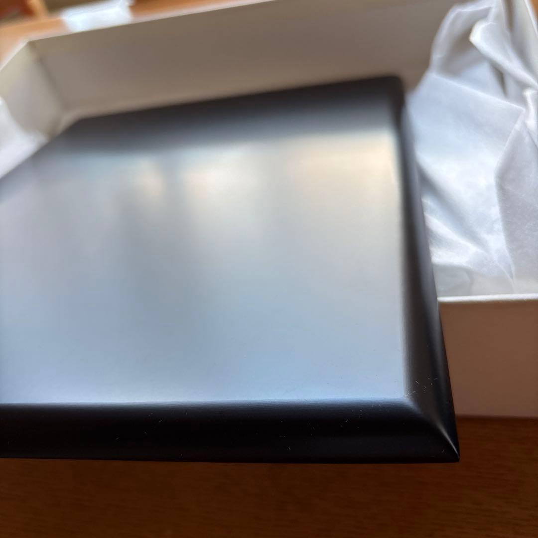 黒檀 文箱 昭和 アンティーク 新品未使用品 焦茶 艶あり超美品 高島屋