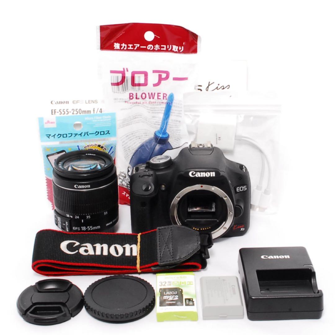 ◆Canon Kiss X3◆ショット数僅か◆新品級◆一眼レフカメラ◆すぐ使える