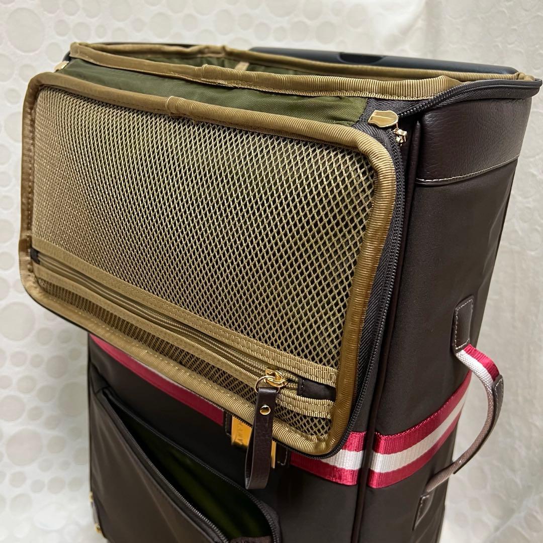 スワニー バニティートラベルキャリー レインカバー付 キャリーカート ブラウン