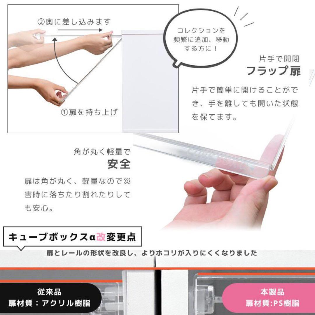 コレクションケース キューブボックスα 卓上 アクリル ロータイプ