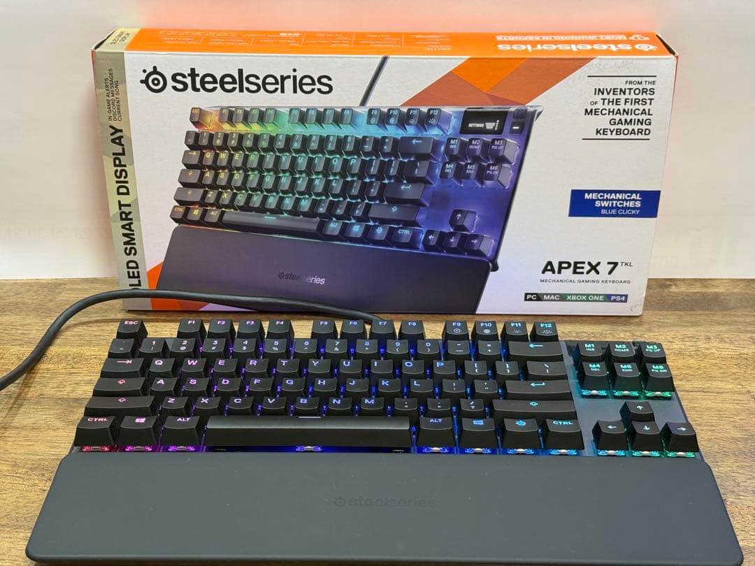 【並品】SteelSeries APEX 7 TKL 英語配列 赤軸
