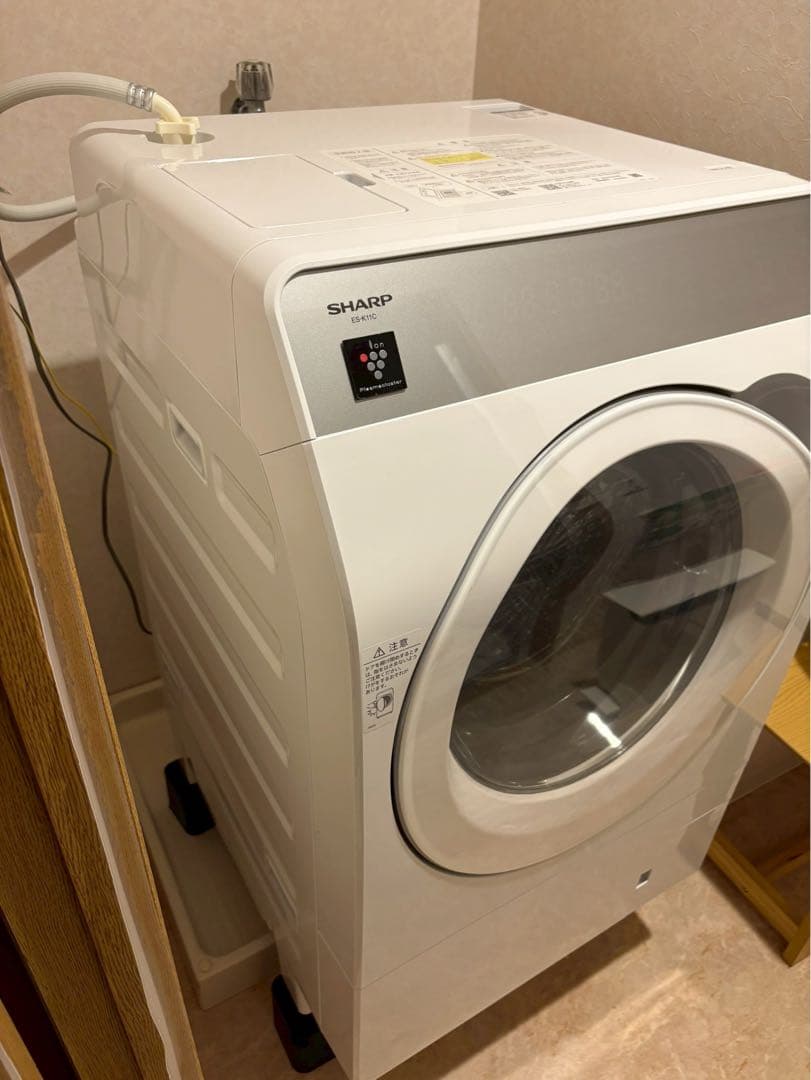未使用に近いSHARPドラム式洗濯機 11/6kg 2025年製 ES-K11C