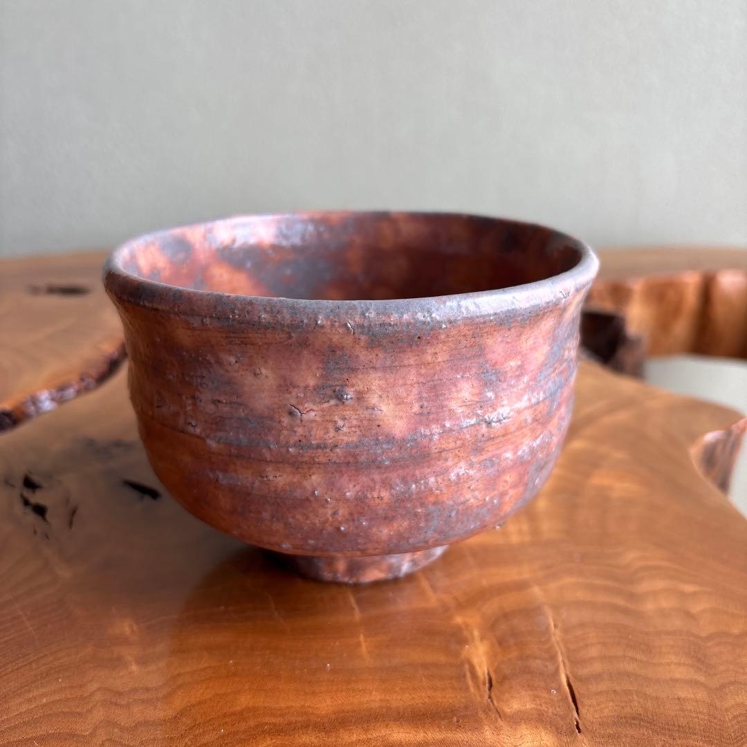 萩焼 大和義昌造 大和初瀬松緑窯 抹茶碗 茶道具 共箱(79)