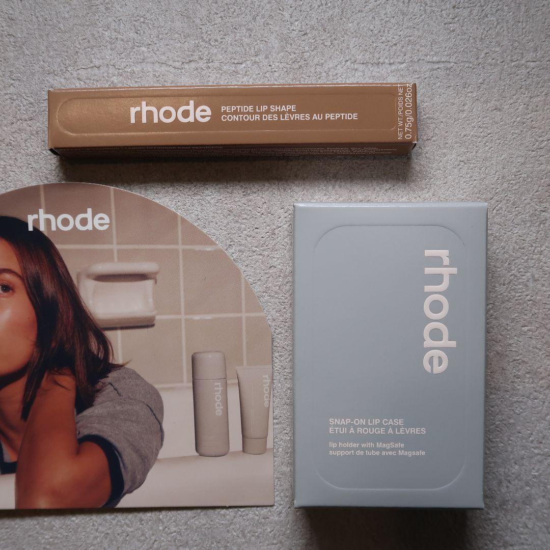iPhoneアクセサリー rhode snap-on lip case& peptide lipshape