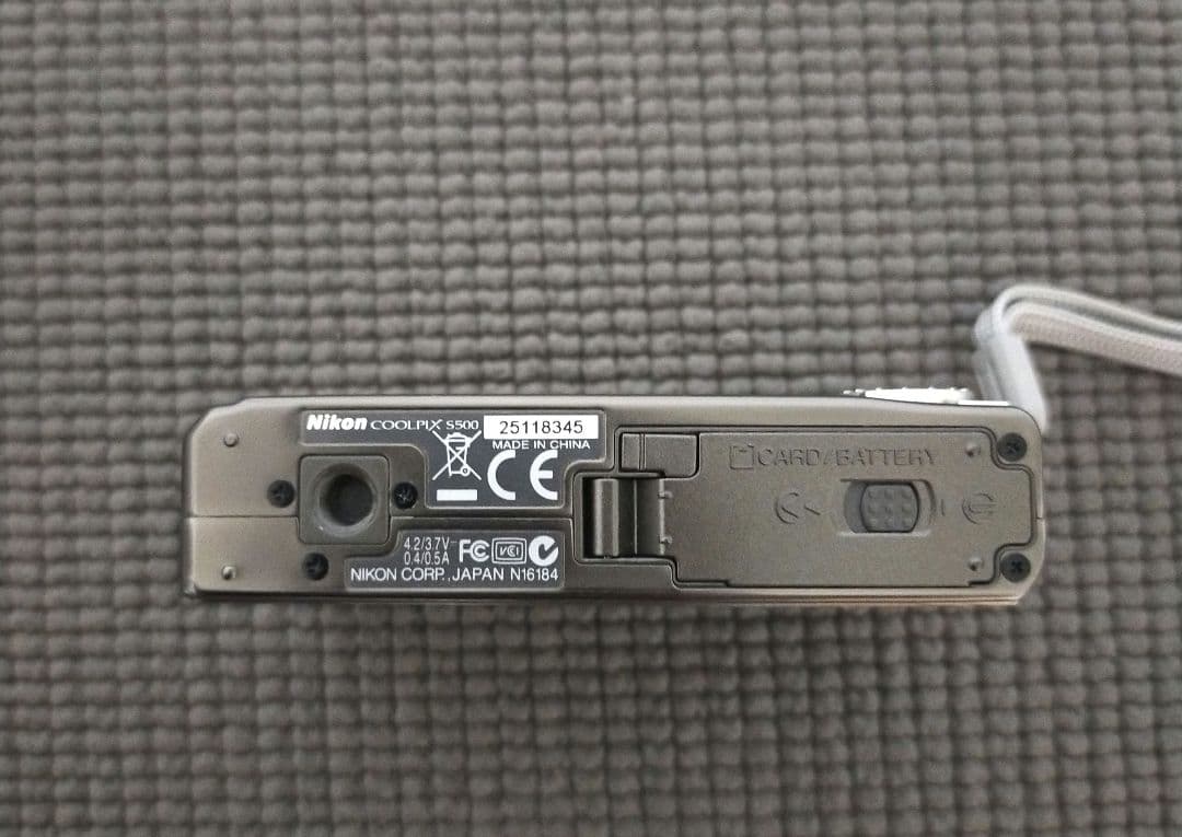 【動作確認済】Nikon COOLPIX S500 コンパクトデジタルカメラ